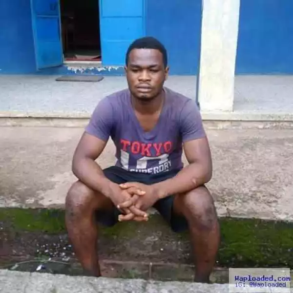 Evil spirit leads UNIZIK student to steal, dumps him immediately he was arrested (photo)